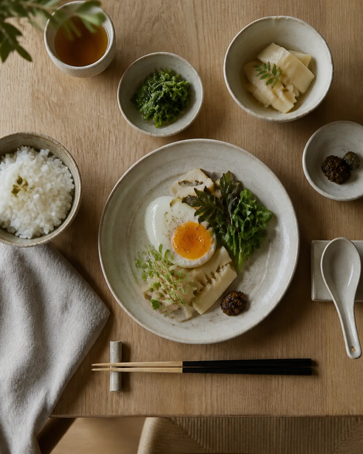 以在地食材製作的早餐擺盤
